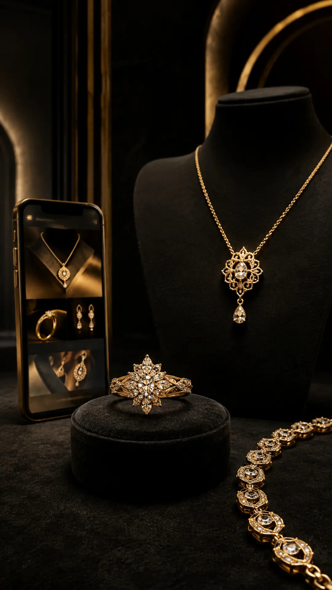 طراحی لوکس فروشگاه آنلاین طلا و جواهر ذاکری
